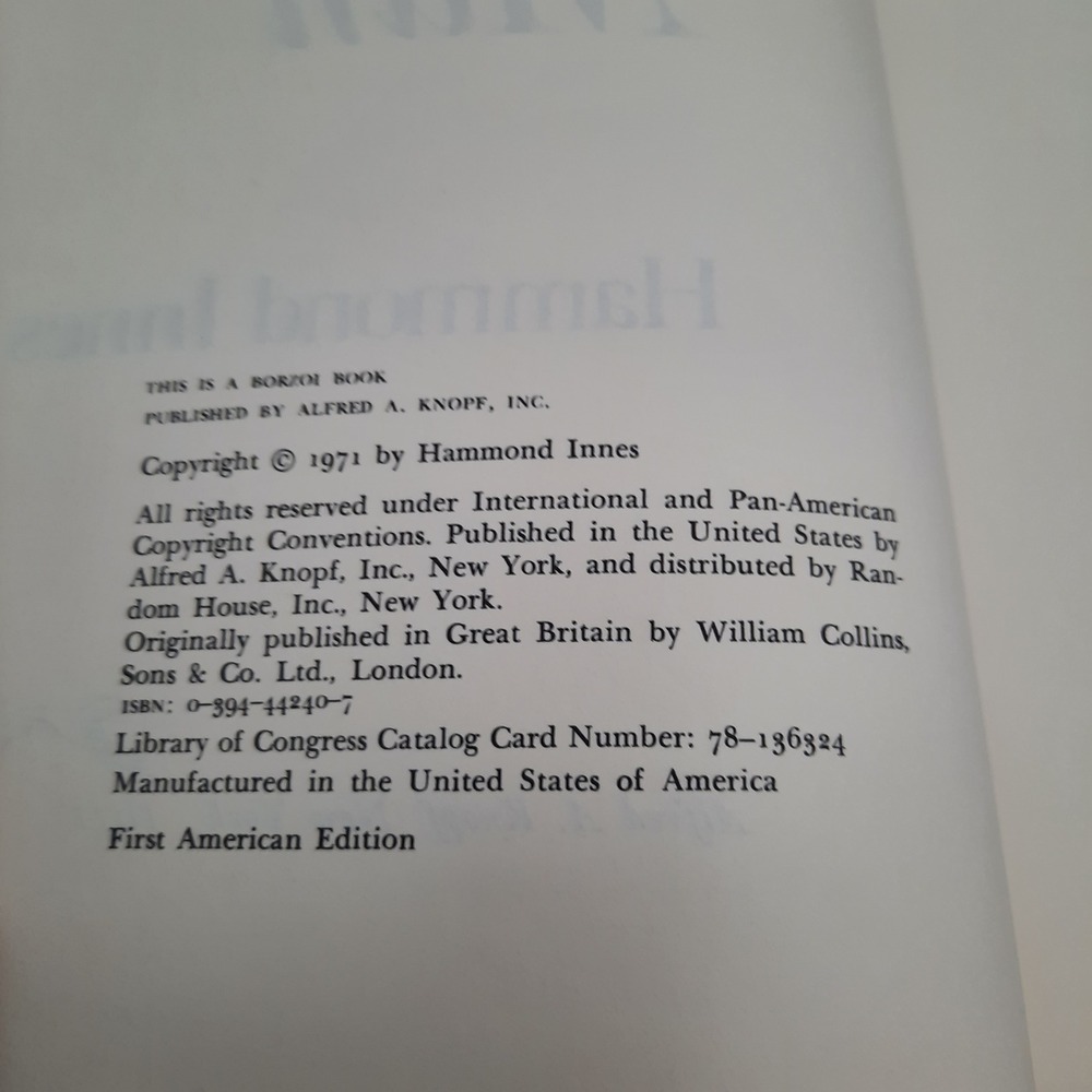 Levkas Man by Hammond Innes First American Edition‎ 1971 Hardcover Book - Picture 4 of 4